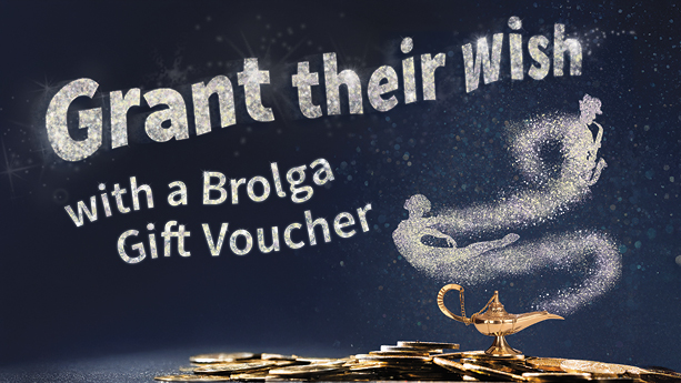 Graphic of Genie's lamp with text 